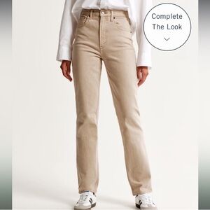 Abercrombie & Fitch Curve Love 90s Straight Ultra High Rise Jeans